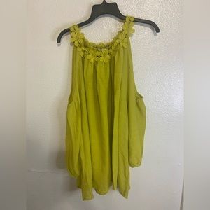 Cato Est. 1946 Summer Spring Easter top off shoulders, flower designs, sz 26/28